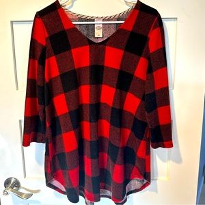 Buffalo plaid top